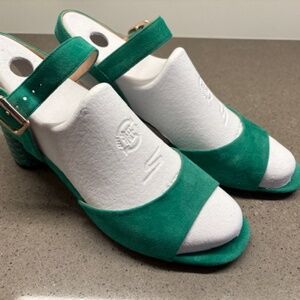 Geox Respira Emerald Green Suede Sandals - New, Never Worn!